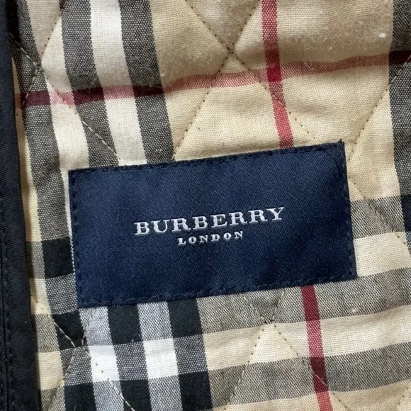 Burberry Constance Quilted Jacket Black Medium Regular Vintage Check - Picture 6 of 15